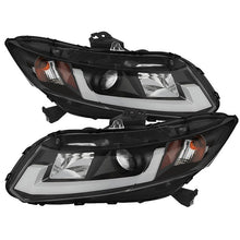 Load image into Gallery viewer, 340.72 Spyder Projector Headlights Honda Civic (2012-2014) with Light Bar DRL - Black - Redline360 Alternate Image