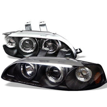 Load image into Gallery viewer, Spyder Projector Headlights Honda Civic EG (92-95) 1 Piece LED Halo for Coupe / Sedan - 2/3Dr - Black Alternate Image