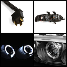 Load image into Gallery viewer, Spyder Projector Headlights Honda Civic EG (92-95) 1 Piece LED Halo for Coupe / Sedan - 2/3Dr - Black Alternate Image