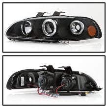 Load image into Gallery viewer, Spyder Projector Headlights Honda Civic EG (92-95) 1 Piece LED Halo for Coupe / Sedan - 2/3Dr - Black Alternate Image