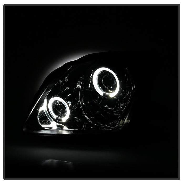 Spyder Projector Headlights Honda Prelude (1997-2001) with LED Halo ...