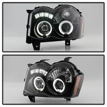 Load image into Gallery viewer, 297.22 Spyder Projector Headlights Jeep Grand Cherokee (2008-2010) with LED Halo - Black - Redline360 Alternate Image