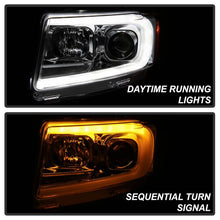 Load image into Gallery viewer, 365.66 Spyder Projector Headlights Jeep Grand Cherokee (2011-2013) Light Bar Halogen Model - Black / Chrome - Redline360 Alternate Image