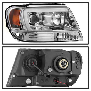 276.92 Spyder Projector Headlights Jeep Grand Cherokee (1999-2004) - CCFL Halo / LED Halo / Light Bar Type - Redline360