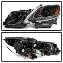 Load image into Gallery viewer, Spyder Projector Headlights Lexus GS300 GS350 GS450 GS460 (06-11) w/ DRL LED - Black / Smoke - DRL LED - Black Alternate Image