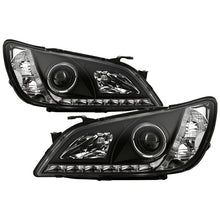 Load image into Gallery viewer, 318.82 Spyder Projector Headlights Lexus IS300 (2001-2005) with LED Halo and DRL - Black - Redline360 Alternate Image