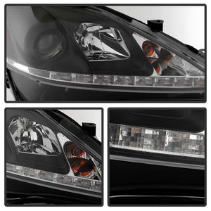 442.80 Spyder Projector Headlights Lexus IS250/IS350 (2006-2010) w/ LED DRL - Black / Black Smoke - Redline360