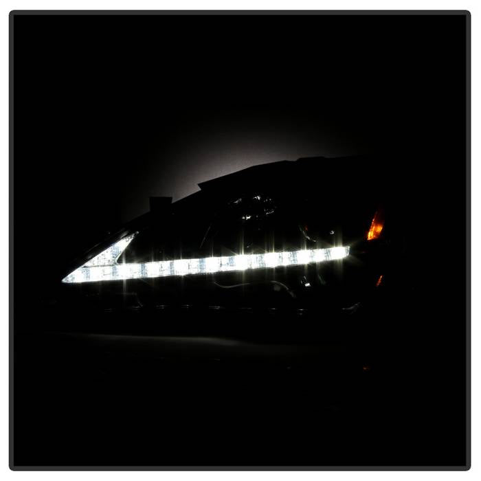 Spyder Projector Headlights Lexus IS250/IS350 (2006-2010) w/ LED DRL -  Black / Black Smoke