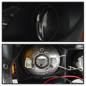 442.80 Spyder Projector Headlights Lexus IS250/IS350 (2006-2010) w/ LED DRL - Black / Black Smoke - Redline360