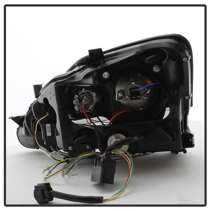 Spyder Projector Headlights Lexus IS250/IS350 (2006-2010) w/ LED DRL -  Black / Black Smoke