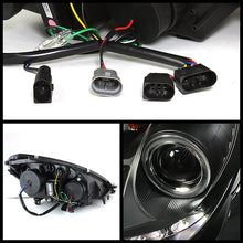Load image into Gallery viewer, Spyder Projector Headlights Mercedes Benz SLK (2005-2010) with DRL for - Halogen / HID Type only - Halogen Model - Black Alternate Image