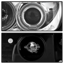 Load image into Gallery viewer, Spyder Projector Headlights Mercedes Benz SLK (1998-2004) 1PC with LED Halo - Black / Chrome - Black Alternate Image