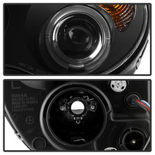 Load image into Gallery viewer, Spyder Projector Headlights Mercedes Benz C-Class 4Dr (2001-2005) Halogen Model with LED Halo - Black / Chrome - Black Alternate Image