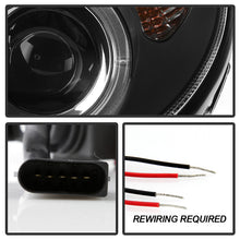 Load image into Gallery viewer, Spyder Projector Headlights Mercedes Benz C-Class 4Dr (2001-2005) Halogen Model with LED Halo - Black / Chrome - Black Alternate Image