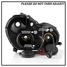 Load image into Gallery viewer, Spyder Projector Headlights Mercedes Benz C-Class 4Dr (2001-2005) Halogen Model with LED Halo - Black / Chrome - Black Alternate Image