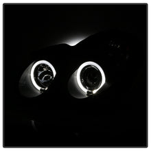 Load image into Gallery viewer, Spyder Projector Headlights Mercedes Benz C-Class 4Dr (2001-2005) Halogen Model with LED Halo - Black / Chrome - Black Alternate Image