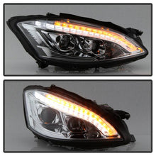 Load image into Gallery viewer, Spyder Projector Headlights Mercedes S320 S350 S400 S420 S500 S600 W221 (07-09) For HID Cars with DRL LED - Black Housing - Black Alternate Image