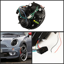 Load image into Gallery viewer, Spyder Projector Headlights Mini Cooper R50 R52 (2002-2006) with DRL - Black - Default Title Alternate Image