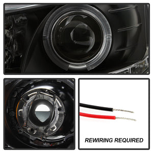 321.58 Spyder Projector Headlights Mitsubishi Lancer / EVO 10 X (08-17) LED Halo and DRL - Redline360