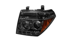 Load image into Gallery viewer, Spyder Projector Headlights Nissan Frontier (05-08) Pathfinder (05-07) with LED Halo - Black / Chrome / Smoke - Black Alternate Image