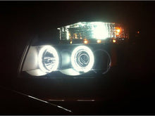 Load image into Gallery viewer, 316.94 Spyder Projector Headlights Nissan Titan (2004-2015) Armada (2004-2007) with CCFL Halo / Version 2 Style / LED Halo - Redline360 Alternate Image