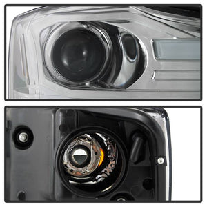 316.94 Spyder Projector Headlights Nissan Titan (2004-2015) Armada (2004-2007) with CCFL Halo / Version 2 Style / LED Halo - Redline360