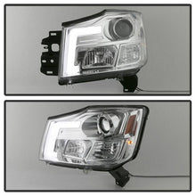 Load image into Gallery viewer, 316.94 Spyder Projector Headlights Nissan Titan (2004-2015) Armada (2004-2007) with CCFL Halo / Version 2 Style / LED Halo - Redline360 Alternate Image