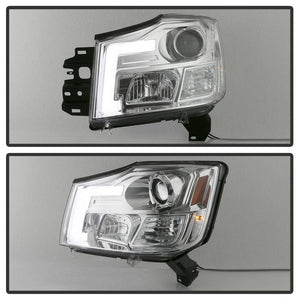 316.94 Spyder Projector Headlights Nissan Titan (2004-2015) Armada (2004-2007) with CCFL Halo / Version 2 Style / LED Halo - Redline360