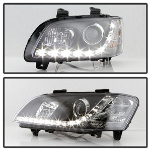 270.54 Spyder Projector Headlights Pontiac G8 (2008-2009) with DRL - Black - Redline360