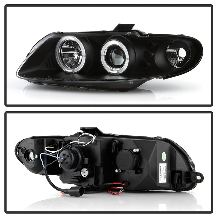 Spyder Projector Headlights Pontiac GTO (2004-2006) Black Housing with
