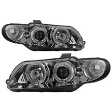 Load image into Gallery viewer, 319.08 Spyder Projector Headlights Pontiac GTO (2004-2006) with LED Halo - Black / Chrome / Smoke - Redline360 Alternate Image