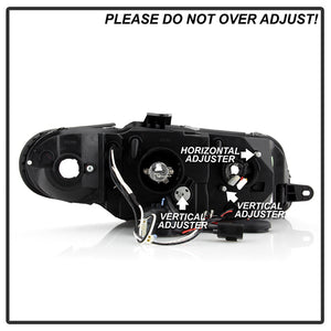 319.08 Spyder Projector Headlights Pontiac GTO (2004-2006) with LED Halo - Black / Chrome / Smoke - Redline360