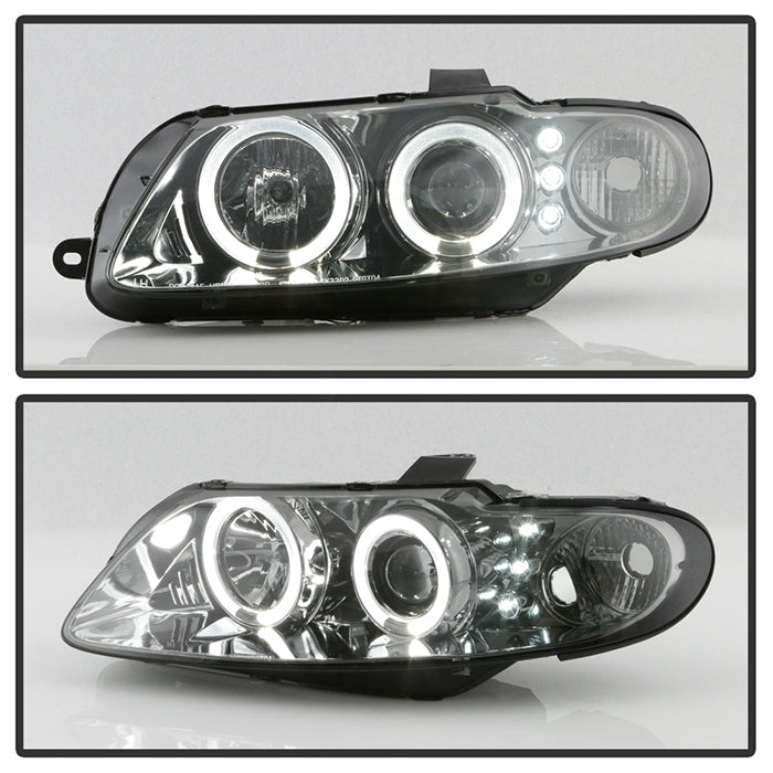 Spyder Projector Headlights Pontiac GTO (2004-2006) with LED Halo - Bl ...