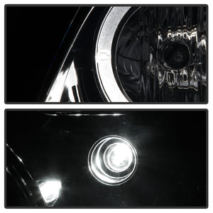 319.08 Spyder Projector Headlights Pontiac GTO (2004-2006) with LED Halo - Black / Chrome / Smoke - Redline360