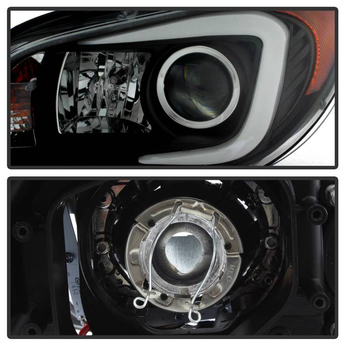 Spyder Projector Headlights Subaru WRX (2006-2007) with Light Bar DRL ...