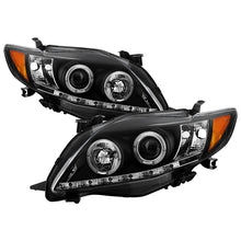 Load image into Gallery viewer, Spyder Projector Headlights Toyota Corolla (2009-2010) LED Halo with - Black / Smoke - Black Alternate Image