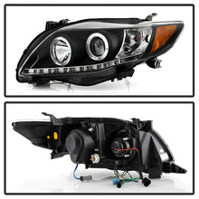 Load image into Gallery viewer, 290.84 Spyder Projector Headlights Toyota Corolla (2009-2010) LED Halo with - Black / Smoke - Redline360 Alternate Image