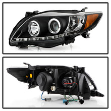 Load image into Gallery viewer, Spyder Projector Headlights Toyota Corolla (2009-2010) LED Halo with - Black / Smoke - Black Alternate Image