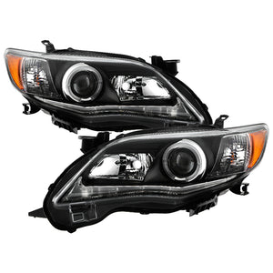 Spyder Projector Headlights Toyota Corolla (2011-2013) Halogen Model w ...