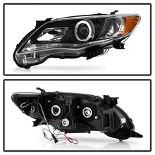 Load image into Gallery viewer, Spyder Projector Headlights Toyota Corolla (2011-2013) Halogen Model with DRL LED - Black - Default Title Alternate Image