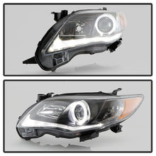 Load image into Gallery viewer, Spyder Projector Headlights Toyota Corolla (2011-2013) Halogen Model with DRL LED - Black - Default Title Alternate Image