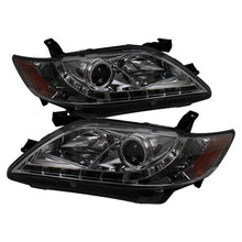 Load image into Gallery viewer, Spyder Projector Headlights Toyota Camry (2007-2009) with DRL - Black / Chrome / Smoke - Smoke Alternate Image