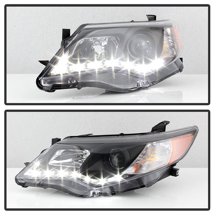 Spyder Projector Headlights Toyota Camry (2012-2014) with DRL - Black ...