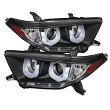 Load image into Gallery viewer, Spyder Projector Headlights Toyota Highlander (2011-2013) with 3D LED DRL - Black - Default Title Alternate Image