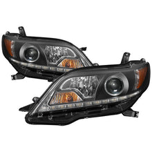 Load image into Gallery viewer, 359.28 Spyder Projector Headlights Toyota Sienna (2011-2017) Halogen Model with DRL LED- Black / Smoke - Redline360 Alternate Image