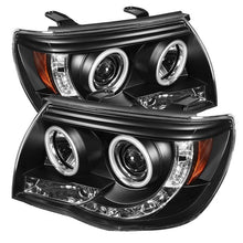 Load image into Gallery viewer, Spyder Projector Headlights Toyota Tacoma 2nd Gen (2005-2011) with - High Power LED / CCFL Halo / LED Halo / DRL - CCFL Halo - Black Alternate Image