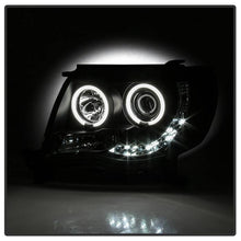 Load image into Gallery viewer, Spyder Projector Headlights Toyota Tacoma 2nd Gen (2005-2011) with - High Power LED / CCFL Halo / LED Halo / DRL - High Power LED - Black Alternate Image