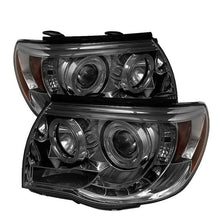 Load image into Gallery viewer, Spyder Projector Headlights Toyota Tacoma 2nd Gen (2005-2011) with - High Power LED / CCFL Halo / LED Halo / DRL - LED Halo - Smoke Alternate Image