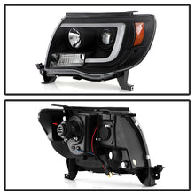 Load image into Gallery viewer, Spyder Projector Headlights Toyota Tacoma 2nd Gen (2005-2011) with - High Power LED / CCFL Halo / LED Halo / DRL - High Power LED - Black Alternate Image