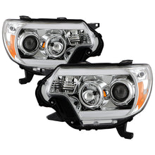 Load image into Gallery viewer, 316.94 Spyder Projector Headlights Toyota Tacoma (2012-2015) with Light Bar DRL - Black / Chrome / Smoke - Redline360 Alternate Image